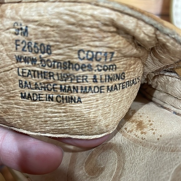 Born leather tan sandals shoes size 9 - Picture 5 of 7